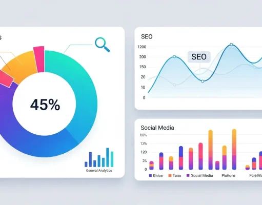 The Ultimate Guide to Digital Marketing Tools Popular Digital marketing tools dashboard showing analytics, SEO, and social media performance